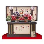 雛人形・京十一番親王柳官女付焼桐収納飾りＮｏ１０１９Ａセット