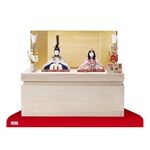 雛人形・木目込人形 真多呂作　親王収納飾り 正絹 煌珠雛 ２５Ｃ　Ｎｏ２７７１