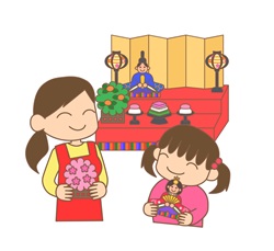 雛人形・桃の節句　ひな祭り