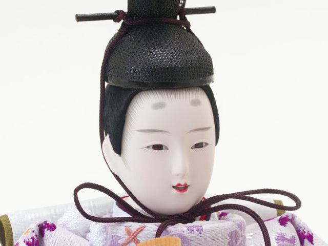 雛人形・京十一番親王焼桐収納飾りＮｏ１０２０Ａセット　男雛のお顔