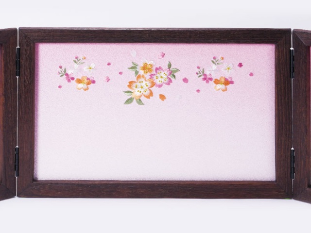 雛人形・雛人形・京十一番親王焼桐収納飾りＮｏ１０２０Ａセット　屏風