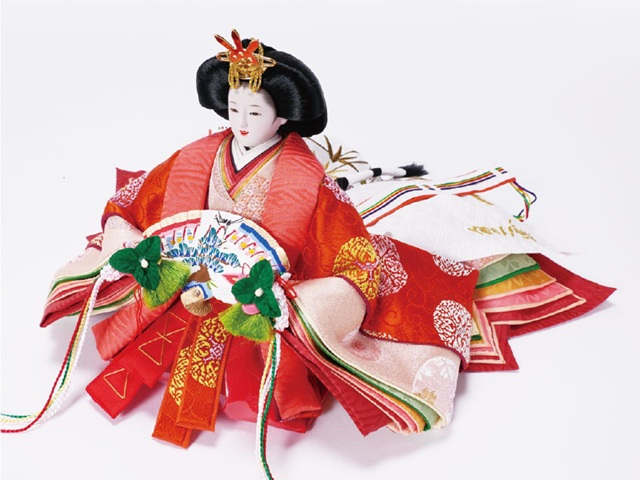 雛人形・京十一番親王　平台飾り　ＮＯ１２０９ Ｂ　女雛のお顔と衣装雛